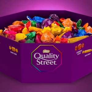 quality street tub (63 pieces) 600g