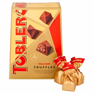 toblerone milk chocolate truffles gift box 180g
