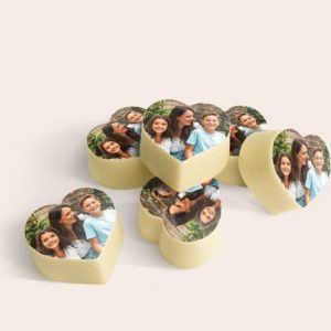 personalised photo chocolates hearts